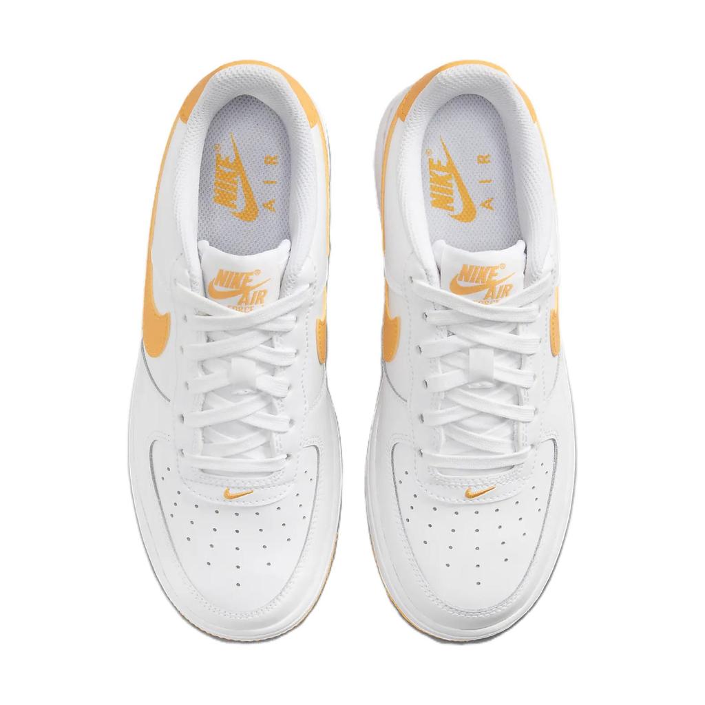 Nike Air Force 1 GS White University Gold Kids Sneakers FV5948-109