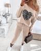 2020 High Neck Long Pants Two-Piece Set: Autumn/Winter Casual Hoodie for Women (YS2455 Fashion)
