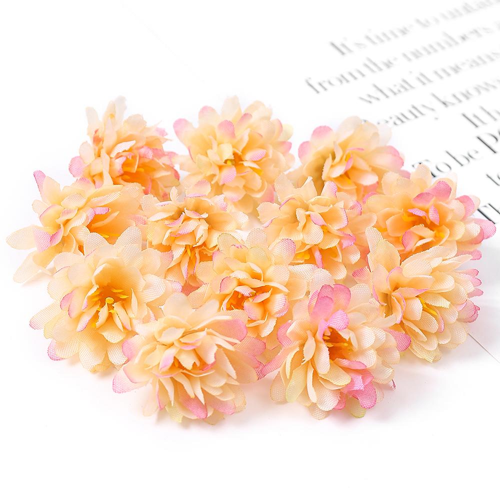 10/20/30PCs Daisy Artificial Flowers 3cm Silk  Fake Flower for Home Room Decor Wedding Decoration DIY Craft Wreath Accessories