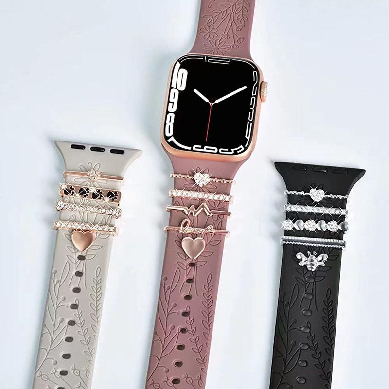 Universal Silicone Decorative Ring for Apple Watch Strap