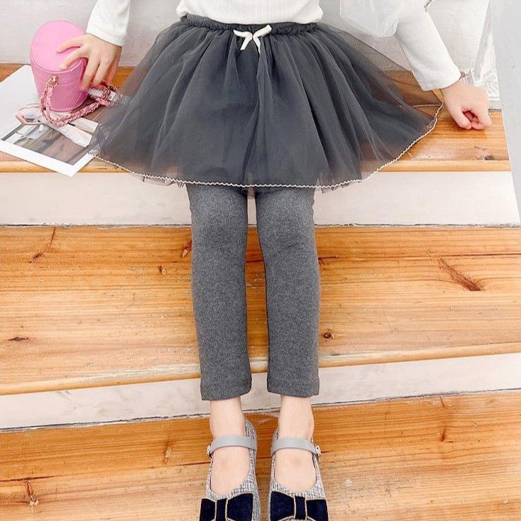 Girls' Leggings Autumn Children's Pants Skirt Fake Two-piece Pants Skirt Spring Style Skirt