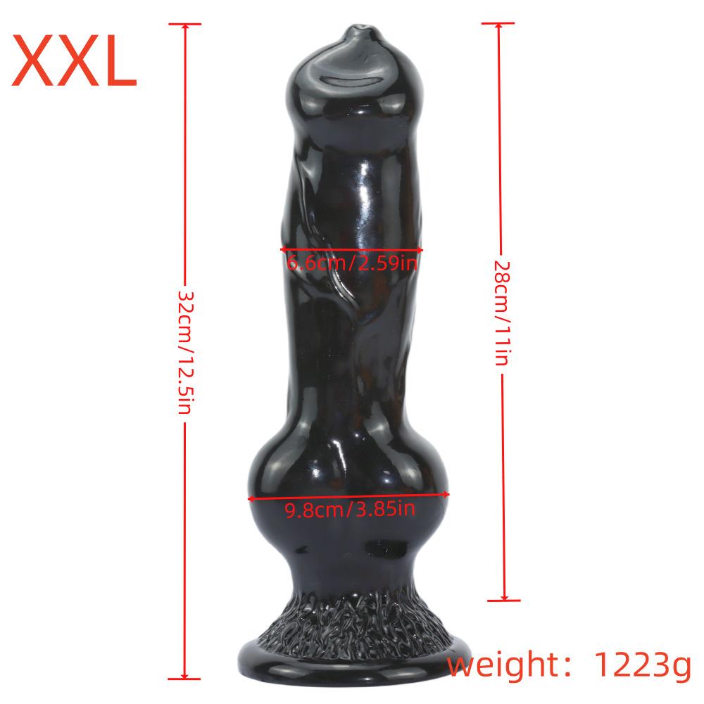 5-Size Realistic Dog Dildo – Extra Large, Thick, Long & Soft Animal Penis Toy for Women – Stretching Anal Plug & Adult Toy