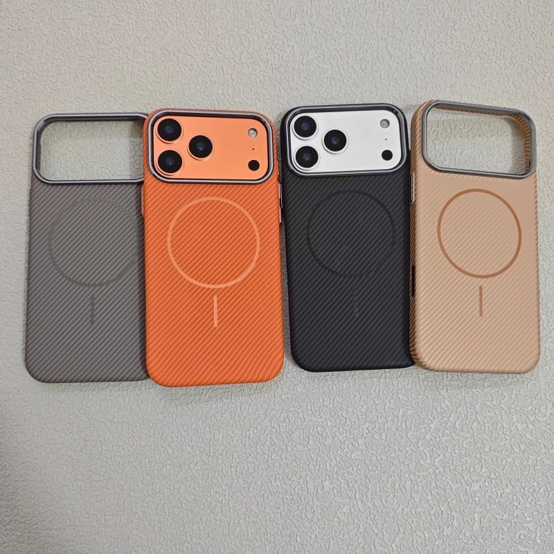 Applicable to iPhone11Promax carbon fiber pattern magnetic mobile phone case Apple 11 metal lens frame all-inclusive PC case