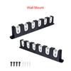 Wall Mounted Fishing Rod Holder Lightweight Simple Installation Vertical 6-rod Rack Organizer With Screws