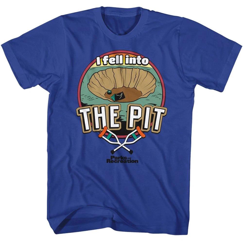 Parks And Recreation I Fell Into The Pit Royal TV Shirt 110
