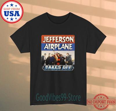 Jefferson Airplane Take Off Uomo Nero Taglia S-5XL