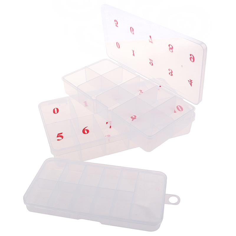 10/11Grids Nail Art  Gem Accessories Empty Container Storage Case Box