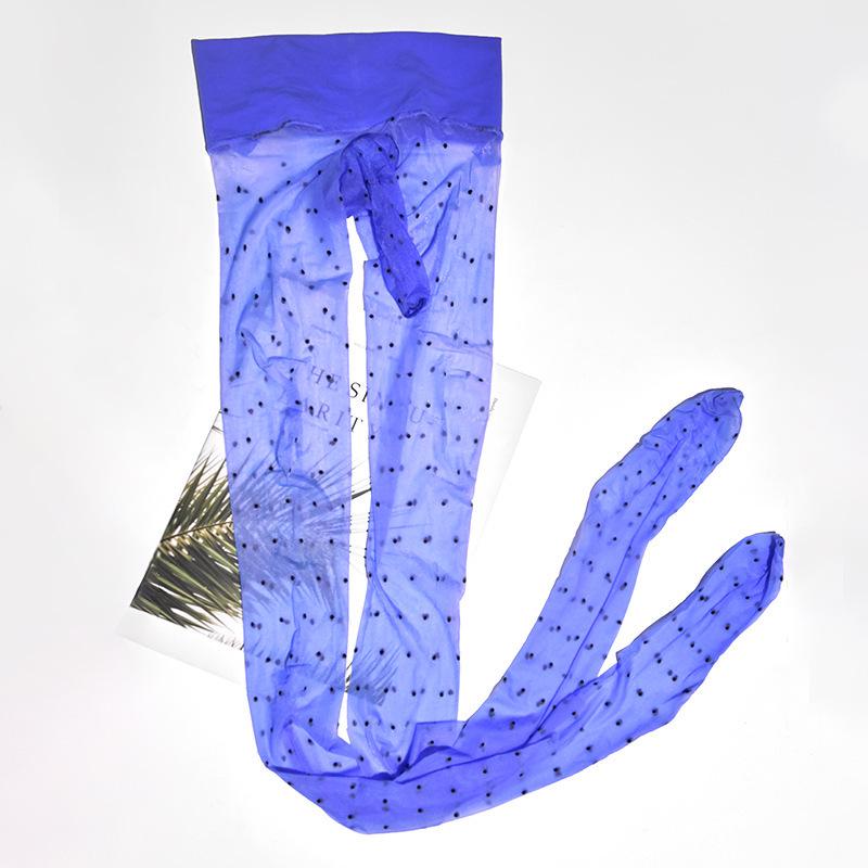 Men's Silky Shiny Ultra-Thin Pantyhose - Seamless Pearlescent Polka Dot Stockings with 360° Glitter