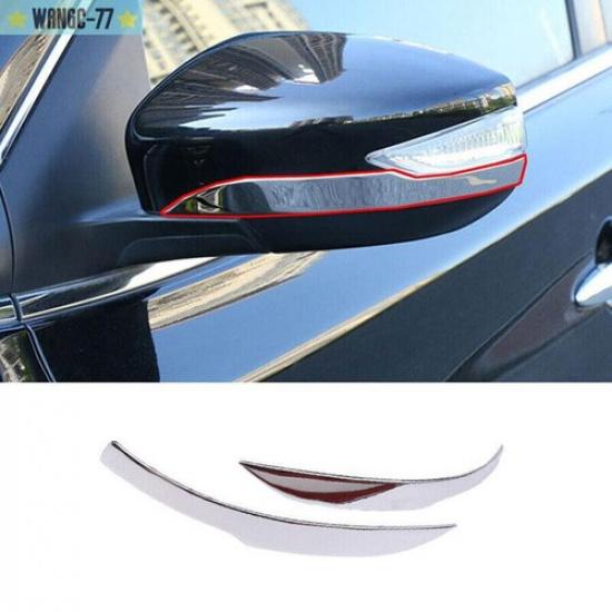 Chrome Rearview Side Mirror Strip molding Cover Trim For Nissan Sentra 2013-