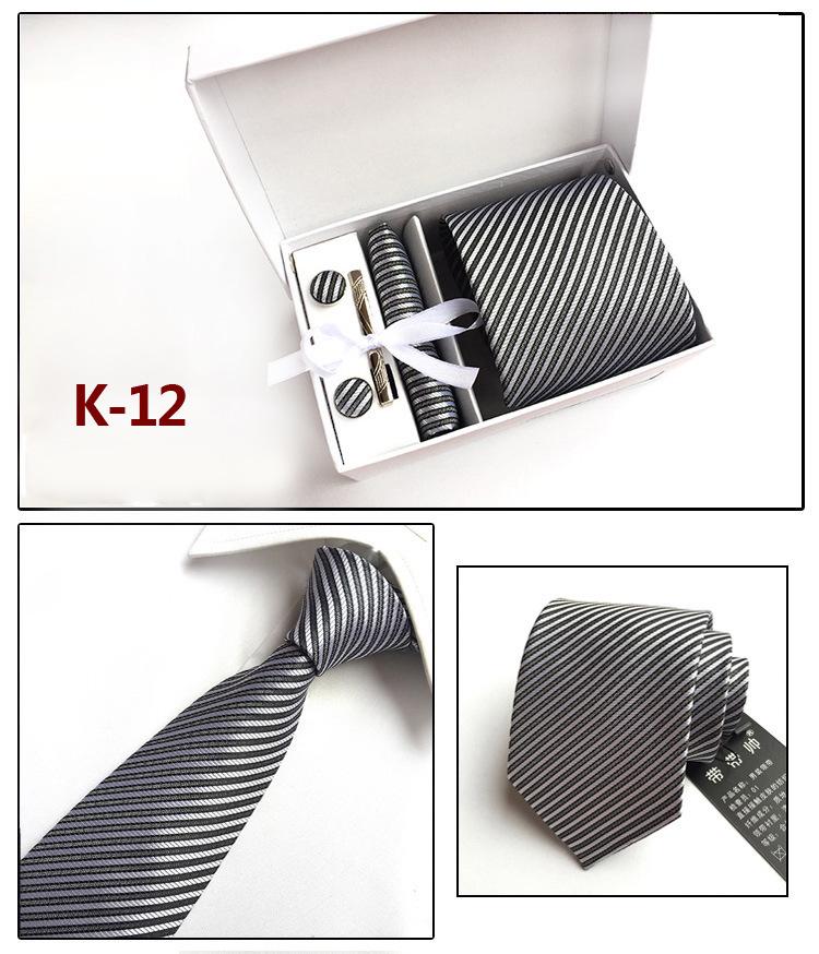 Herren-Krawatten-Geschenkbox 6-teiliges Set Gruppenkrawatte Business-Krawatte