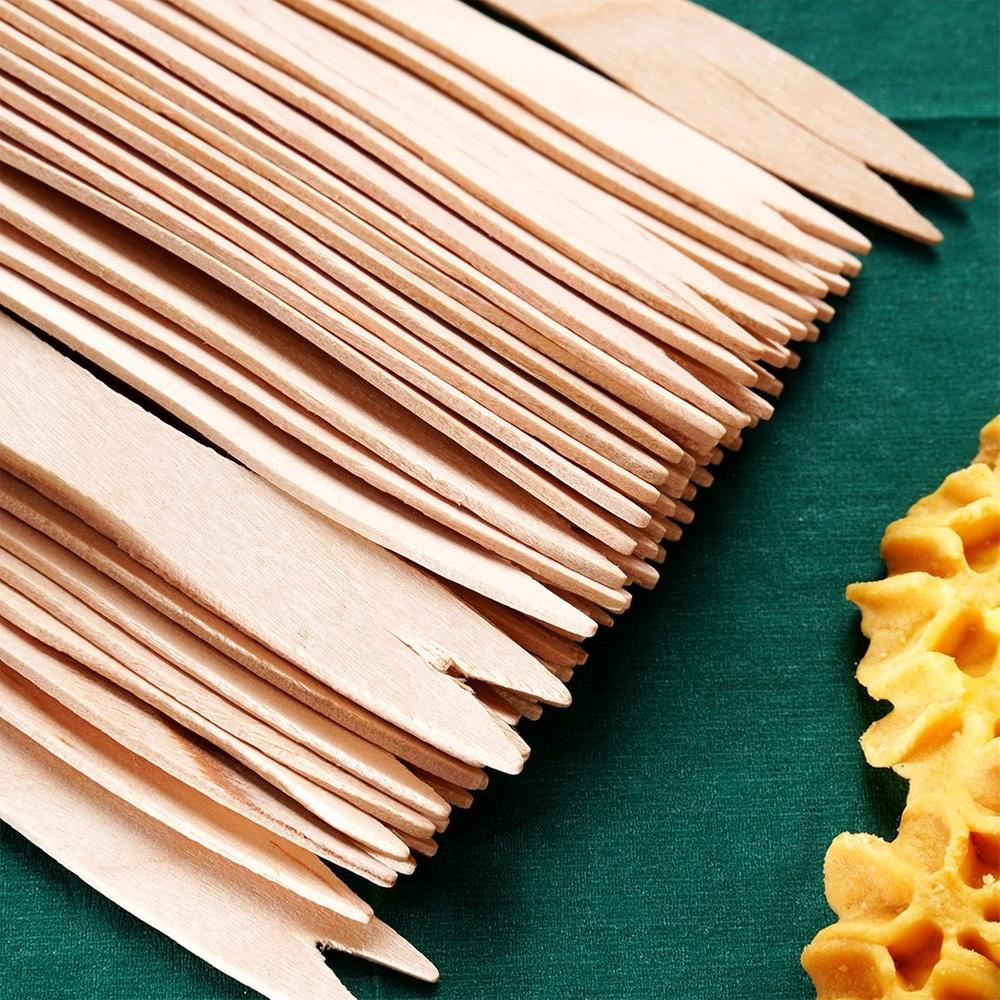 Wooden forks for snacks and fries 8.5 cm 50 pcs.