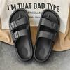 2024 Beach Summer Shoes Men's Slippers Step On Shit Slippers for Men Home Sandals Thick Bottom Soft EVA Women's Sandals