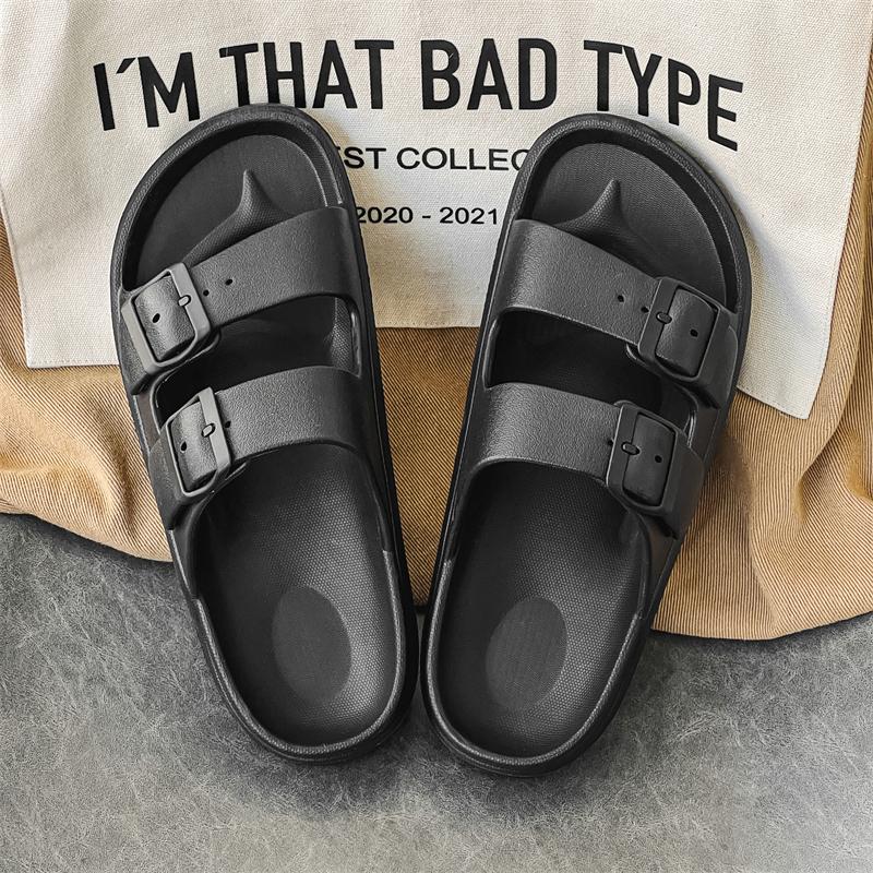 Men's slippers fashion step on shit slippers for men Home sandals Thick Bottom Soft EVA Women's sandals summer 2024 Beach Shoes