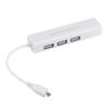 USB Cables Hubs & Adapters Micro Usb To Network Lan Ethernet Rj45 Adapter With 3 Port 2.0 Hub Compliant Interface Version