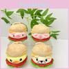 Burger Animal Doll With Capybaras Dogs Pigs Chickens Designed Keychain Pendant