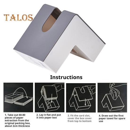 Moderne Kosmetiktücherbox mit doppelseitiger Nutzung, leicht zugänglich, für den Schreibtisch, Dekoration