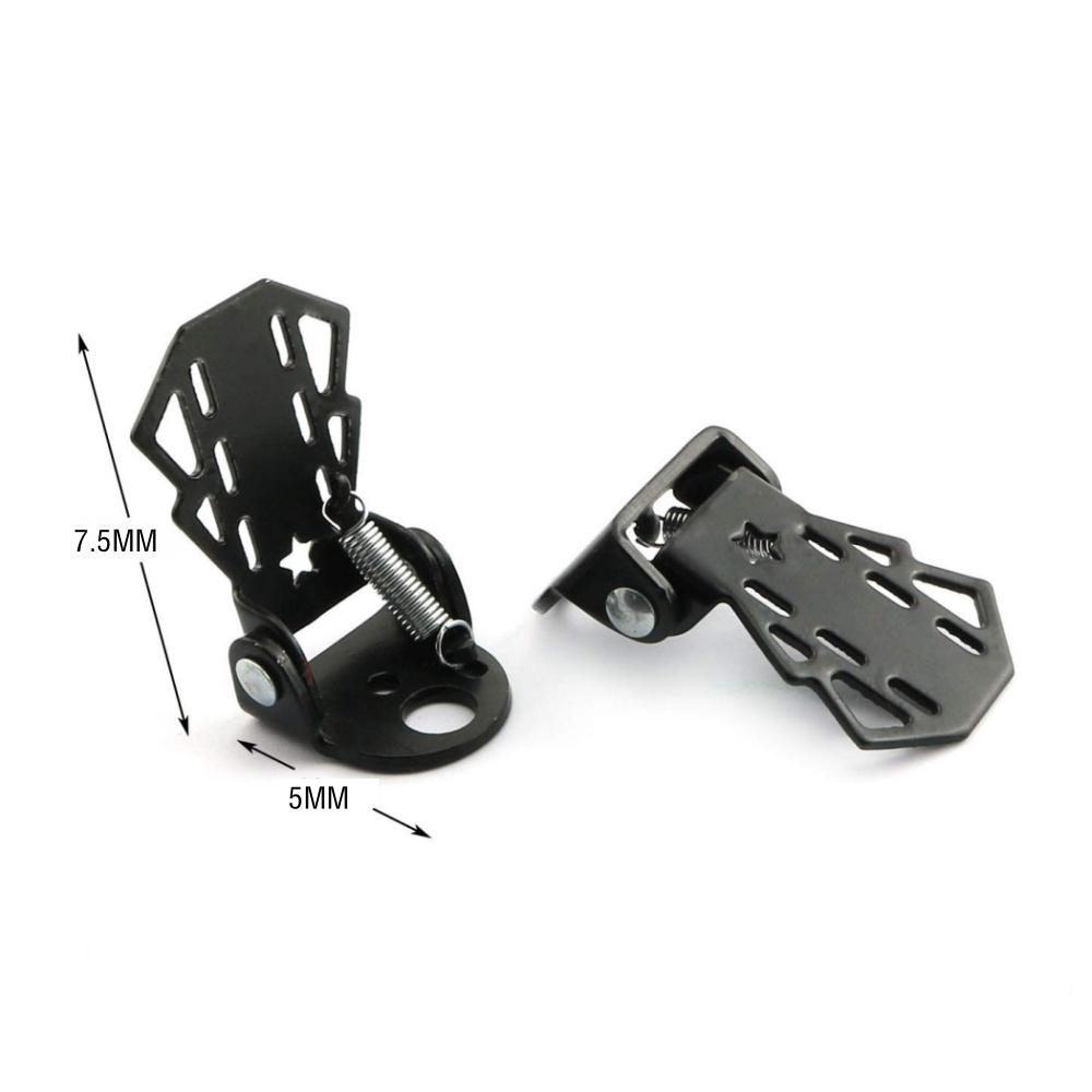 2Pcs Durable MTB Rear Seat Footrest Mounted on Back Wheel Bike Pedals Folding Footboard Cycling Accessories Non-slip Design