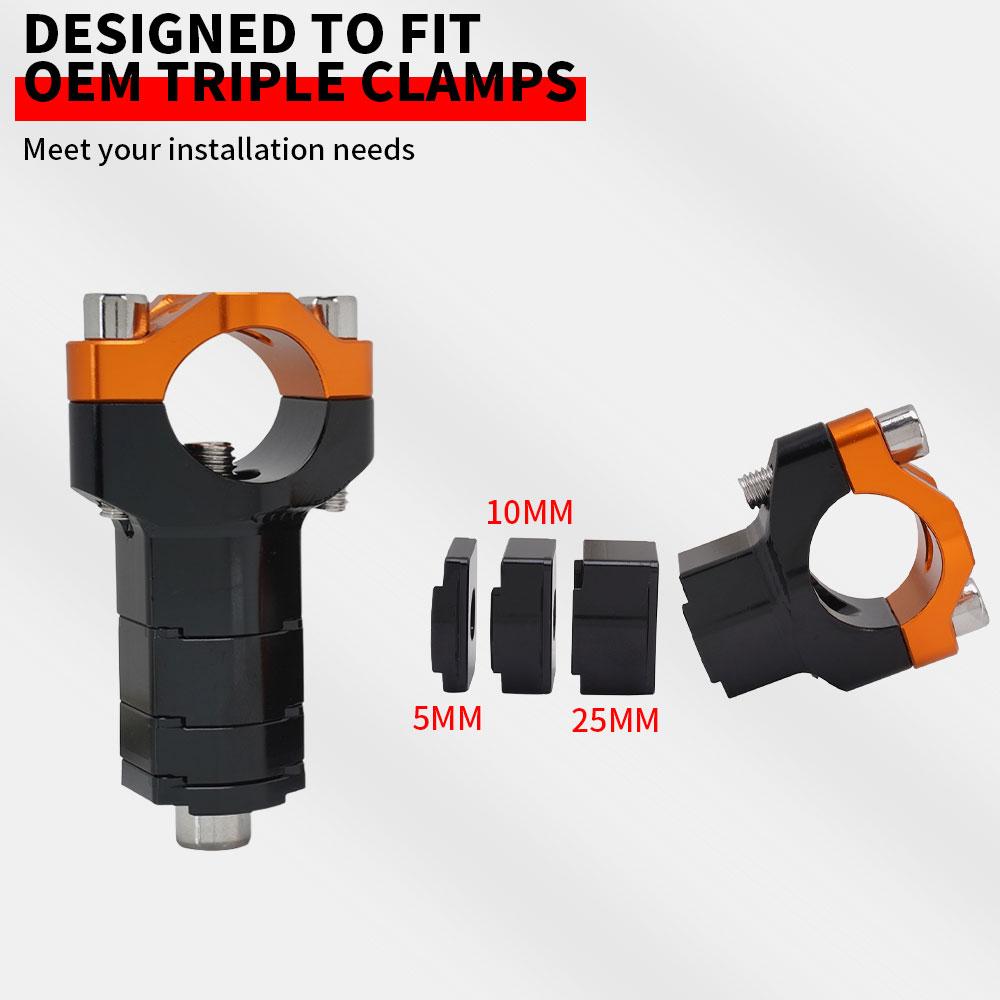 Adjustable Handlebar Riser Bar Mount 37mm-67mm For KTM SX SX-F XC XC-F EXC EXC-F XC-W XCF-W 50 60 85 125 150 200 250 300 350 450