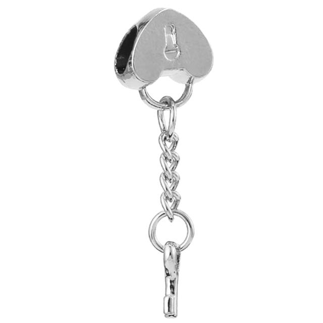 2pcs /Lot 45 Styles Key &Lock Sparkling Beads Charm Pendant Fit Diy Original Bracelets Necklaces For Women Men Jewelry Making
