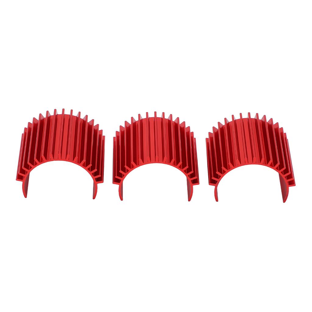 3pcs Aluminum 370 Brushless Brushed Motor Heat Sink Heatsink Cooling Fins for WPL C14 RC Car