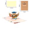 Owl Graduation 3d Popup Card With Color Printing For Commencement Celebrations