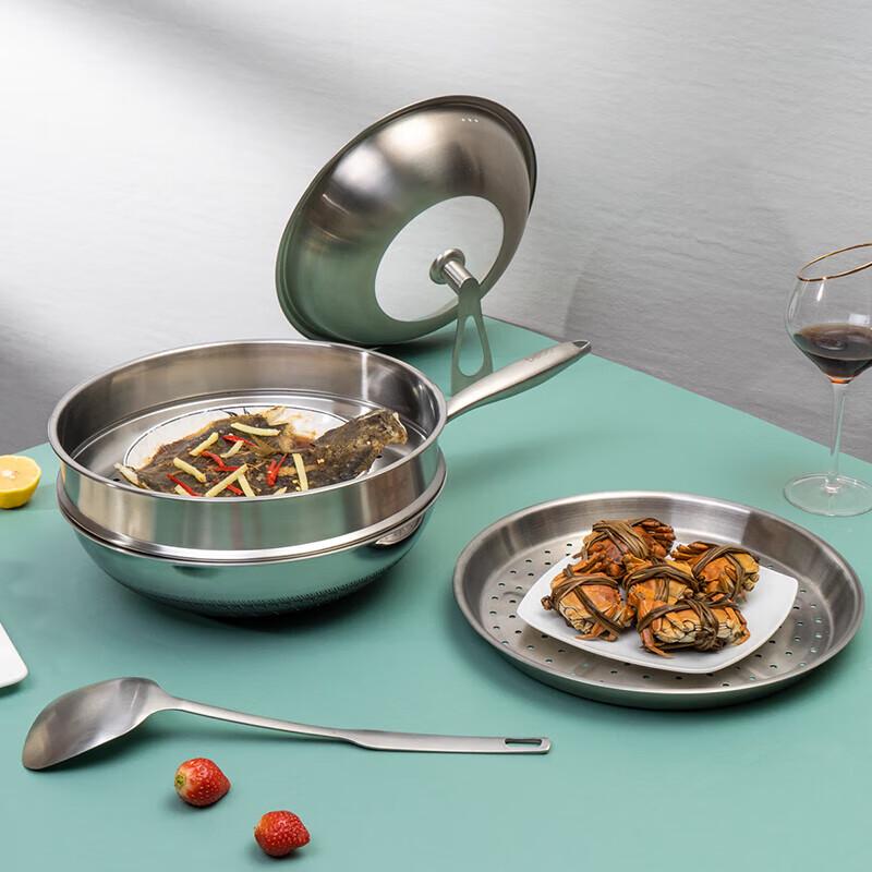 Debo 316 Edelstahl Waben-Wok