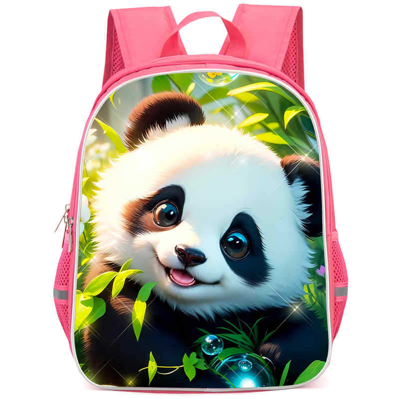 Panda Niedliche Schultasche Verschleißfest Großes Fassungsvermögen Wirbelsäulenschutz Und Anti-Buckel Schüler Party Must-Have Leichter Rucksack
