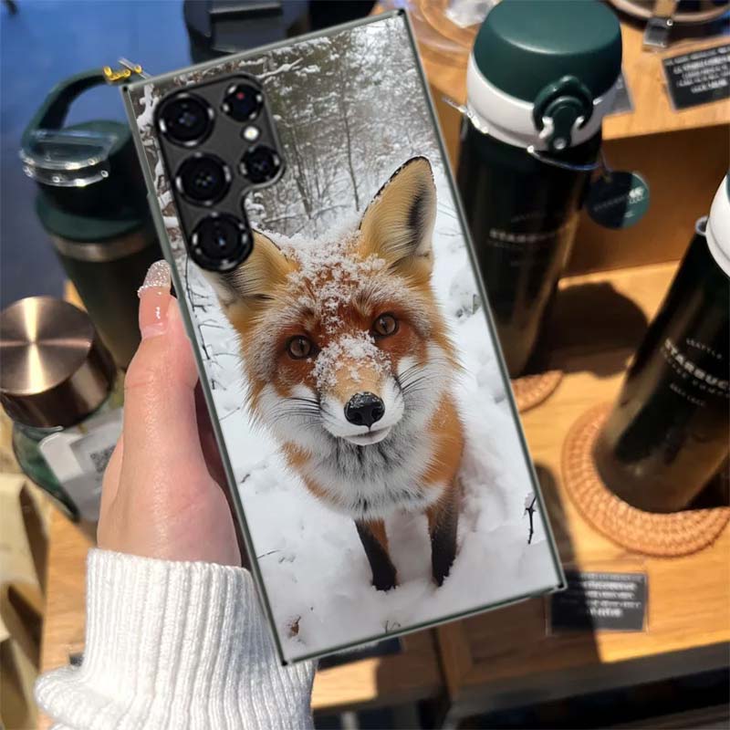 The Red Fox in Winter Ice and Snow Cases Phone Case for Samsung Galaxy S26 Ultra S25 Edge S24 S23 FE S21 Plus S20 S22 S10 Cover