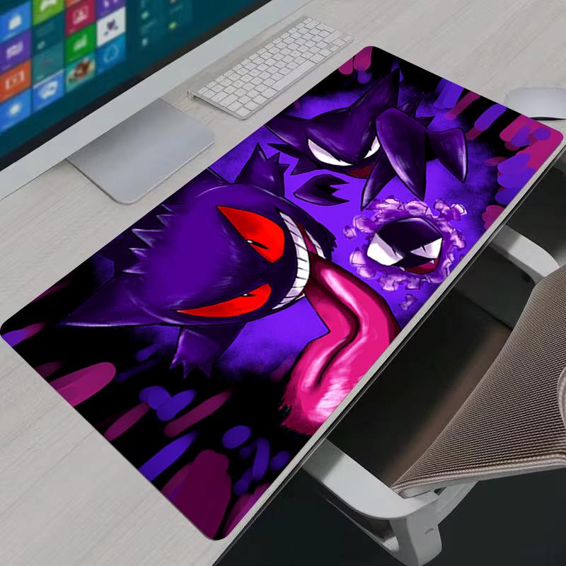 Mouse Pad Gengar Computer Laptop Accessories Anime Keyboard Mouse Mat Large Mousepad Gamer Desk Mat Pokemon Pikachu Mouse Pads
