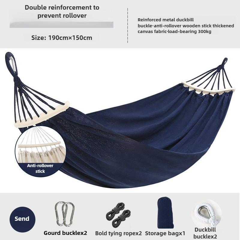 Hammock Outdoor Swing Summer Camping and Prevent Rollover Household Indoor Dormitories Are Suitable for Convenient and Practical