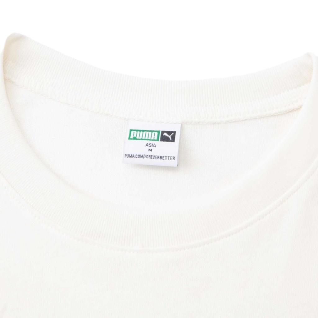 Puma Swxp Dancemania Luźny T-shirt z nadrukiem logo z okrągłym dekoltem i krótkim rękawem Kobiety Bluzki Biały 626862-65