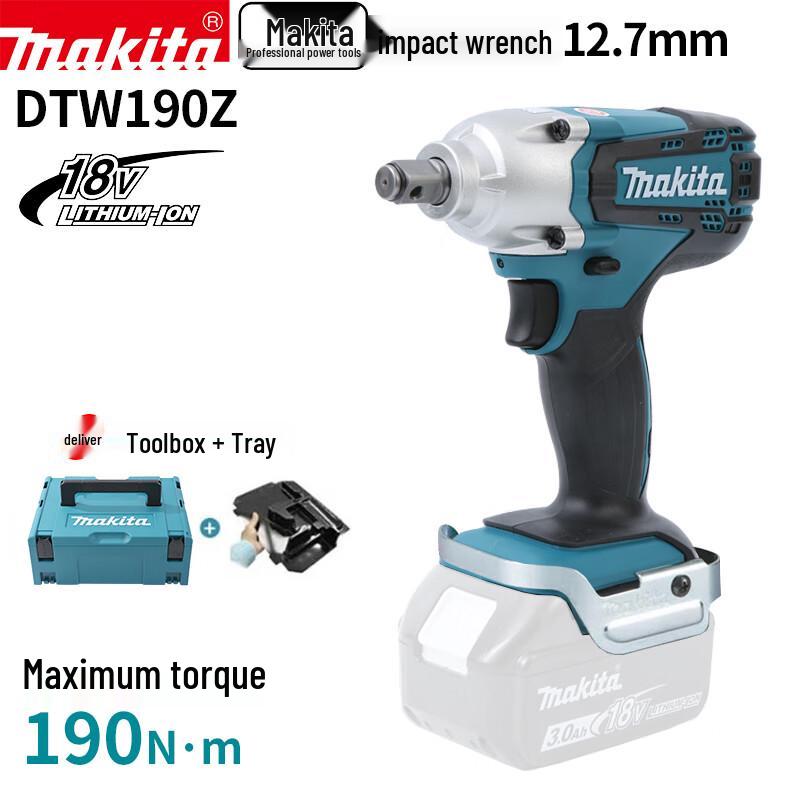 

Makita DTW190 18V Cordless 1/2-inch Impact Wrench CN plug (adapter included)