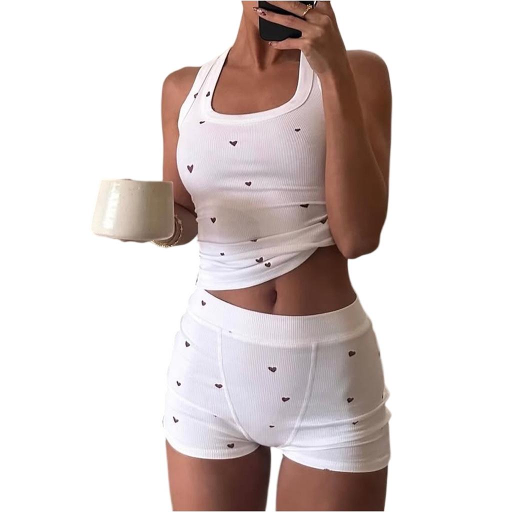 Women's Two Piece Yoga Camisole Casual Suit