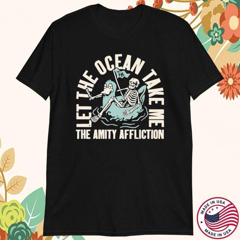 The Amity Affliction Let The Ocean Take Me Album Cotton Black T Shirt BL519 Unisex T-Shirt S