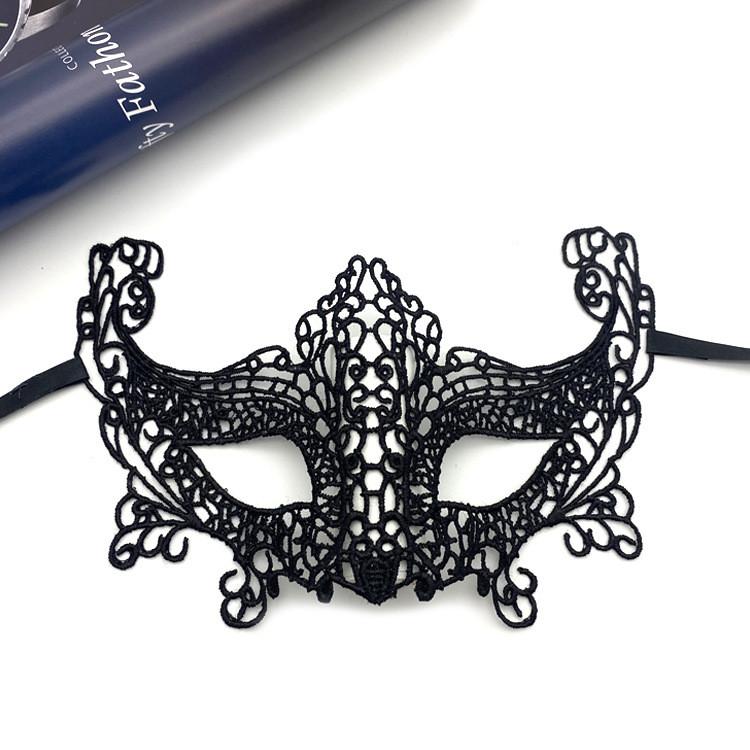Black Widow Party Mask With Metallic Finish For Halloween Costumes And Cosplay