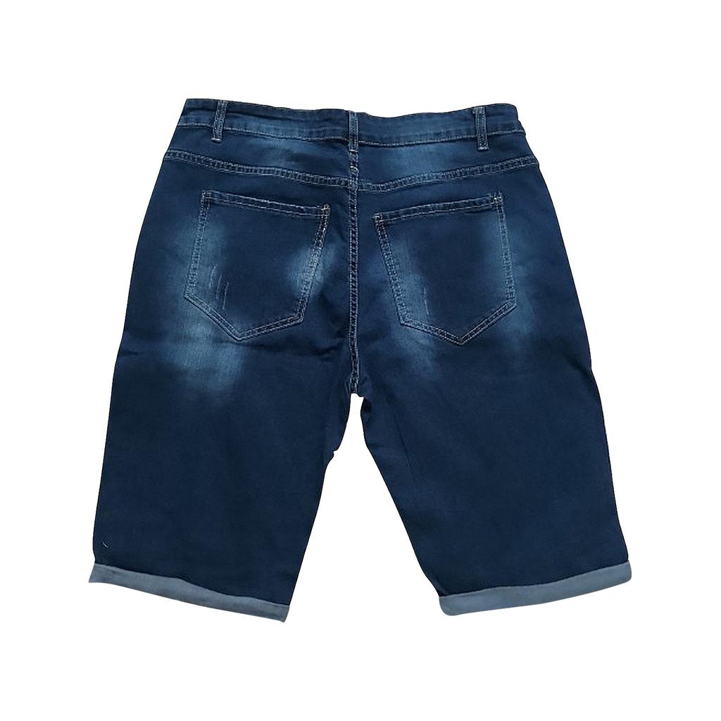 Men's Summer Casual Elastic Ripped Dialogue