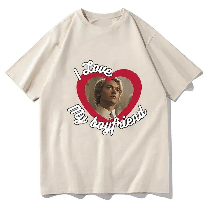 

Уличная футболка «Я люблю своего парня» Tom Blyth, футболки с рисунком Coriolanus Snow, женская модная хлопковая футболка унисекс большого размера