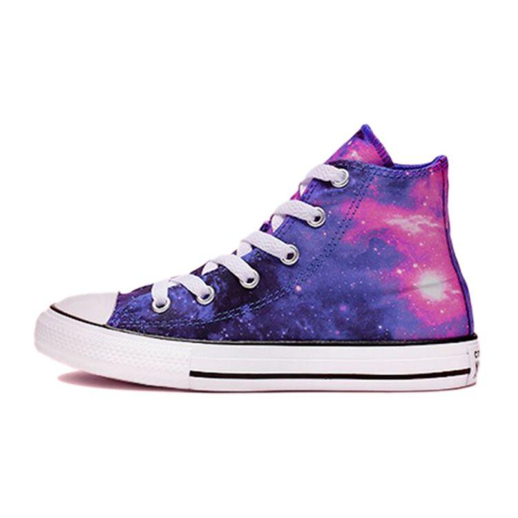 

Converse Chuck Taylor All Star Удобные Универсальные Высокие Кеды из Канваса Детские Кроссовки Фиолетовые 665400F 35.5