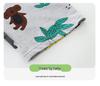 Boys' Summer Short Sleeve Set with Luminous Animal Print, Knit Cotton Sportswear