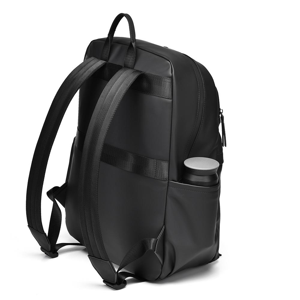 Men's Business Backpack Large Capacity Multi-compartment Lightweight Shoulder Bag for 15.6 Inch Laptop Commuter Leather Bag