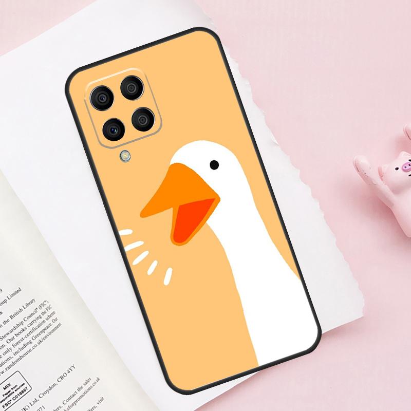 

Cartoon Funny Goose Case For Samsung Galaxy M51 M55 M35 M15 M56 M36 M16 M06 M13 M33 M53 M12 M32 M52 M14 M34 M54 Samsung M13 4G