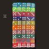 14mm Transparent Six-Sided Dice Set with Rounded Corners - Game Accessories