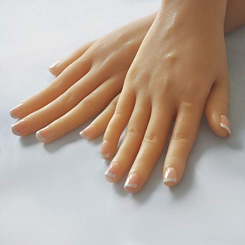 Hand Model, Both Hands, Mannequin, Realistic Model, Torso, Female, Silicone, Built-in Skeleton, Nails, Drawing Model
