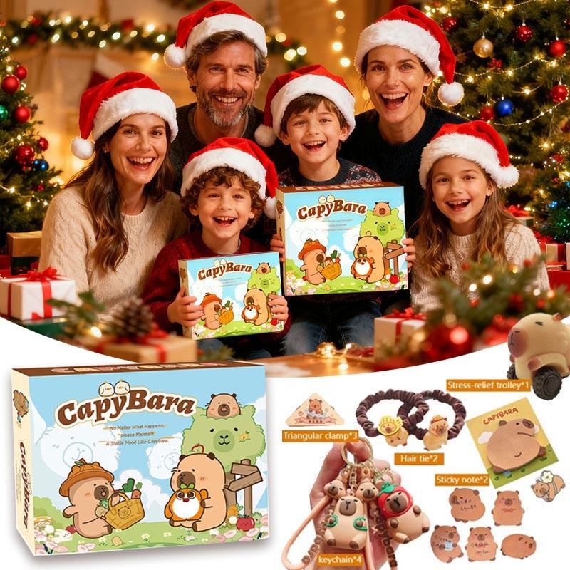 Capybara Advent Calendar Blind Box Gifts For Children Christmas Decorations New Year's Eve Decorations New Year Decor Keychain