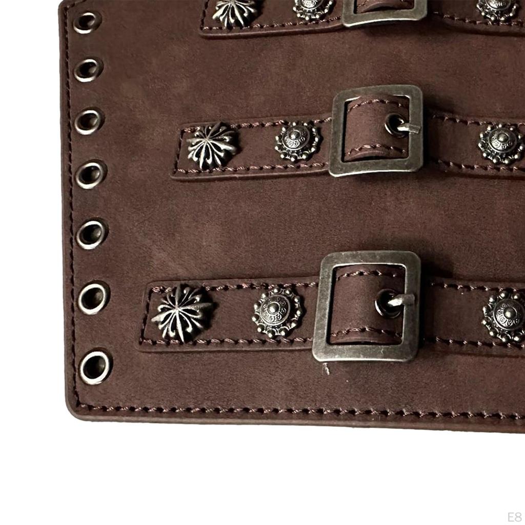 Kožené nákrčníky PU Nákrčník Steampunk Rytíř Role Play Kostým Rekvizity Nákrčník Středověké nárameníky