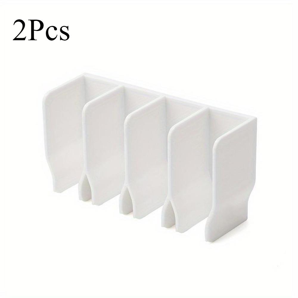 

2 шт. настенный неперфорированный туалетный стеллаж для хранения очищающего средства для лица, подставка для косметики, зеркальный шкаф, держатель для слива зубной пасты 2pcs белый