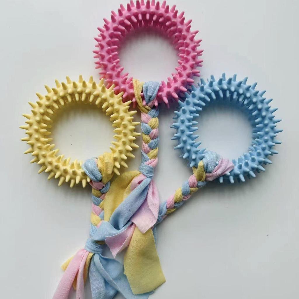 Durable TPR Teething Dog Toys for Golden Retrievers and Corgis - Bite-Resistant Cleaning Sticks and Balls