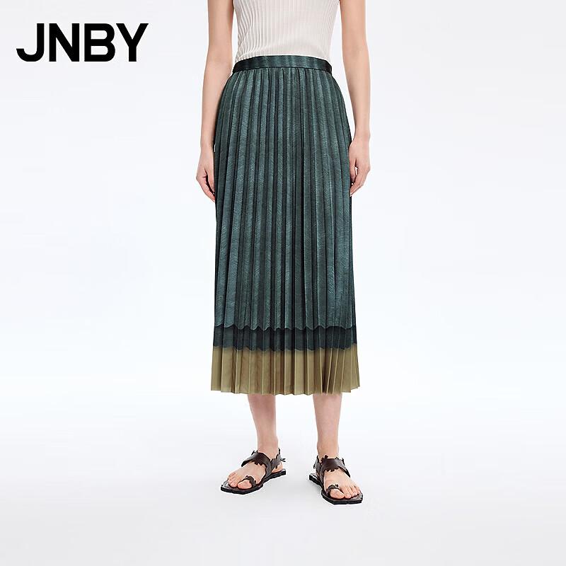 JNBY 2026 Spring A-Line Pleated Midi Skirt