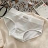 Ladies Spring and Summer Simple Lovely Letter Pure Cotton 7A Bacteriostatic Crotch Breathable Mid Waist Triangle Briefs