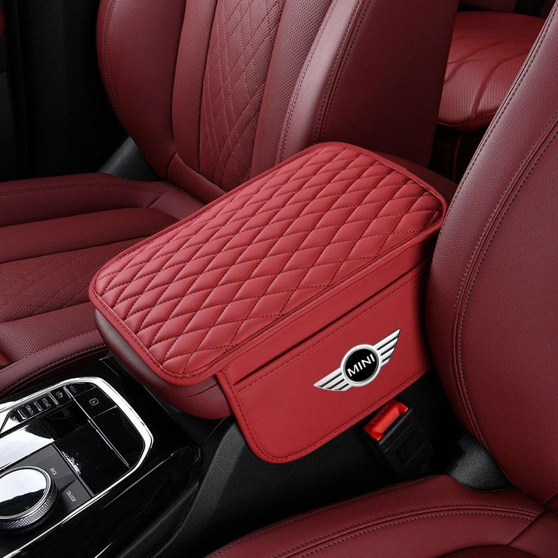 1Pcs Leather Car Armrest Mat Tissue Boxes Height Pad Armrest Box For MINI Cooper Countryman Clubman F54 F56 F55 F60 R60 R61